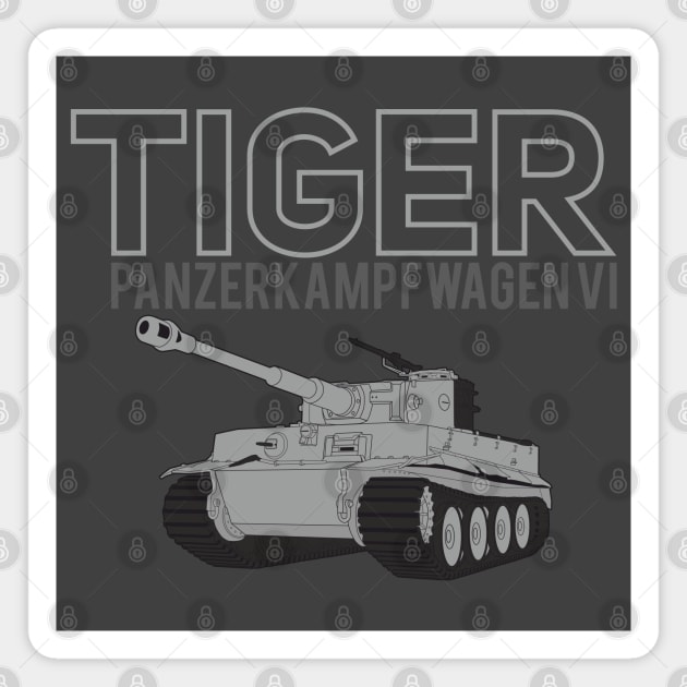 Magnificent Pz-VI Tiger Magnet by FAawRay